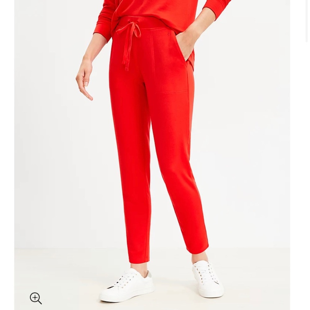 Lou & Grey red sweatpants. Brand NEW with tags!!! Never worn, extra small (XS).